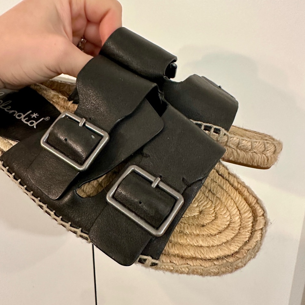 Splendid Black Espadrille Sandals